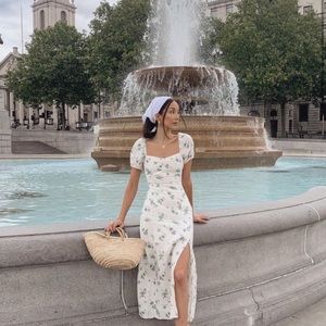 & Other Stories Size 2 floral midi dress